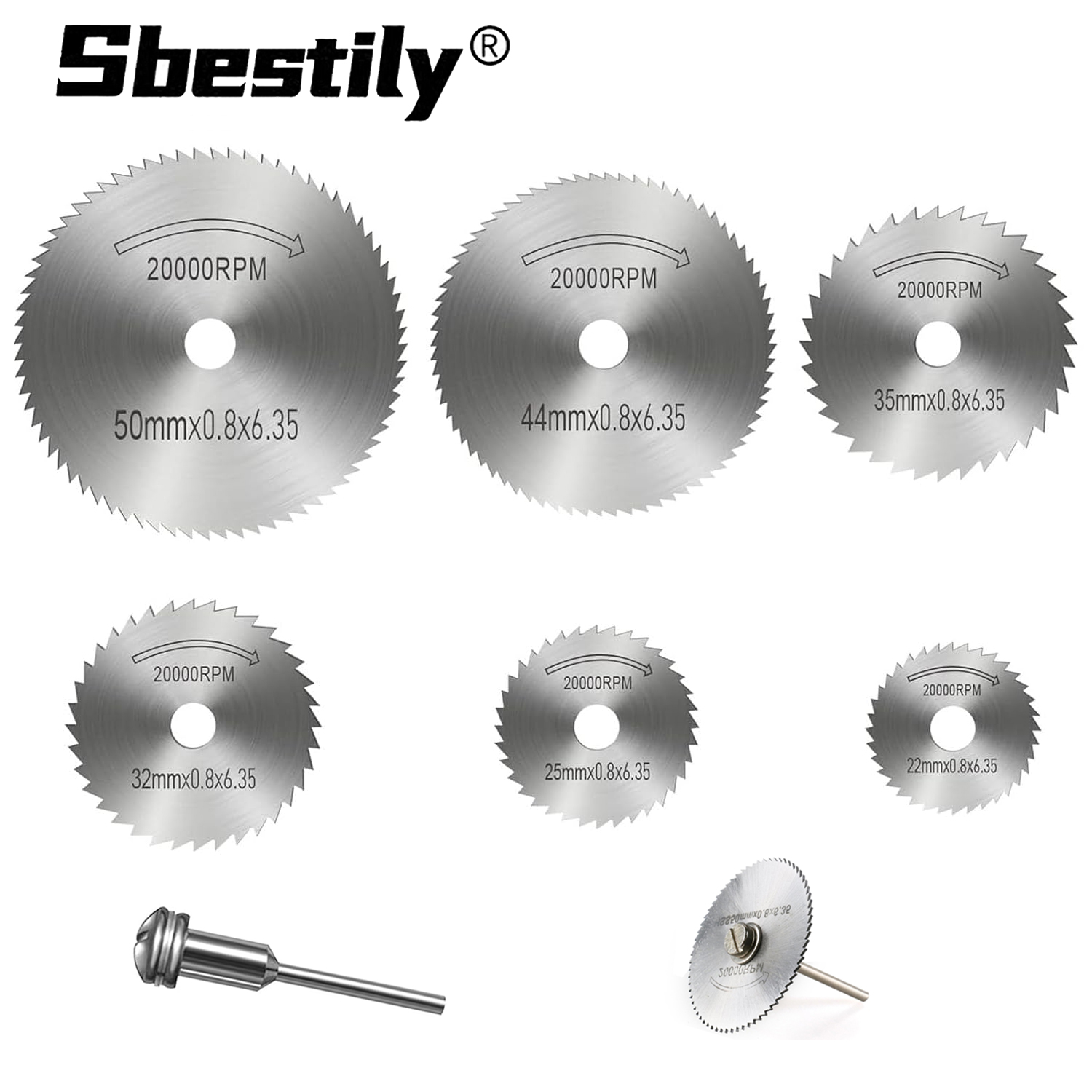 Cordless Rotary Tool Kit Accessories - 7Pcs/Set HSS Circular Saw Blade MiniCutting