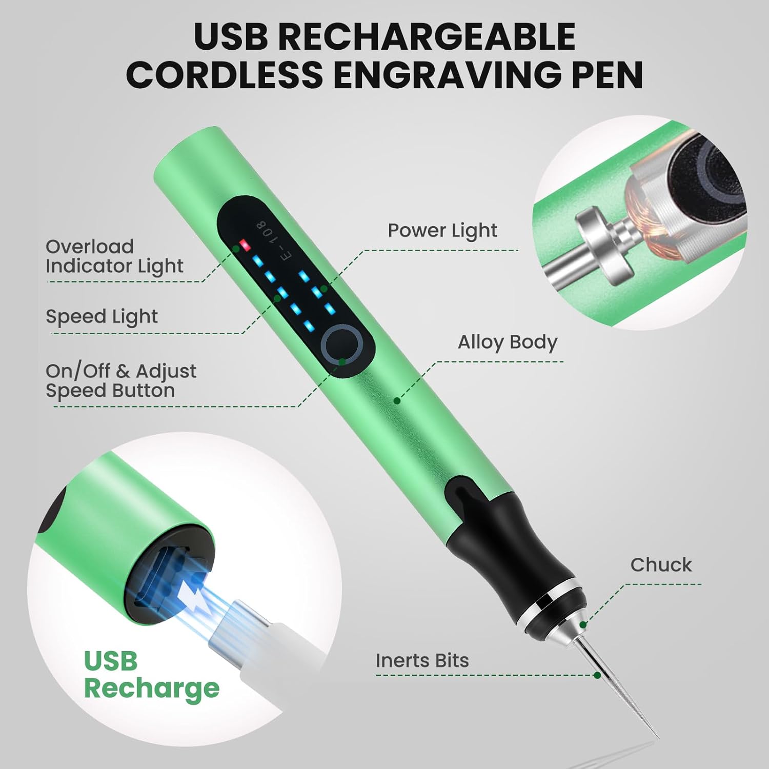Electric Engraving Pen Cordles - Electric Screwdriver Rechargeable Usb 评论和价格