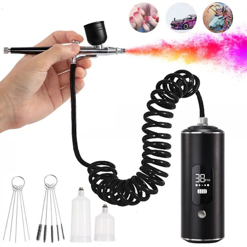 Air compressor kit, electric s - Airbrush Kit With Mini Compressor 评论和价格