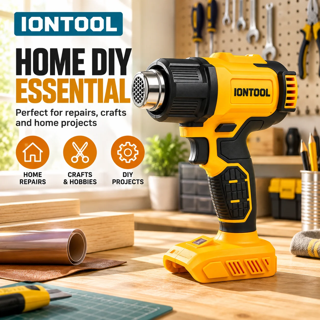 IONTOOL Yellow Cordless Heat G - Cordless Heat Gun For Shrink Tubing 评论和价格