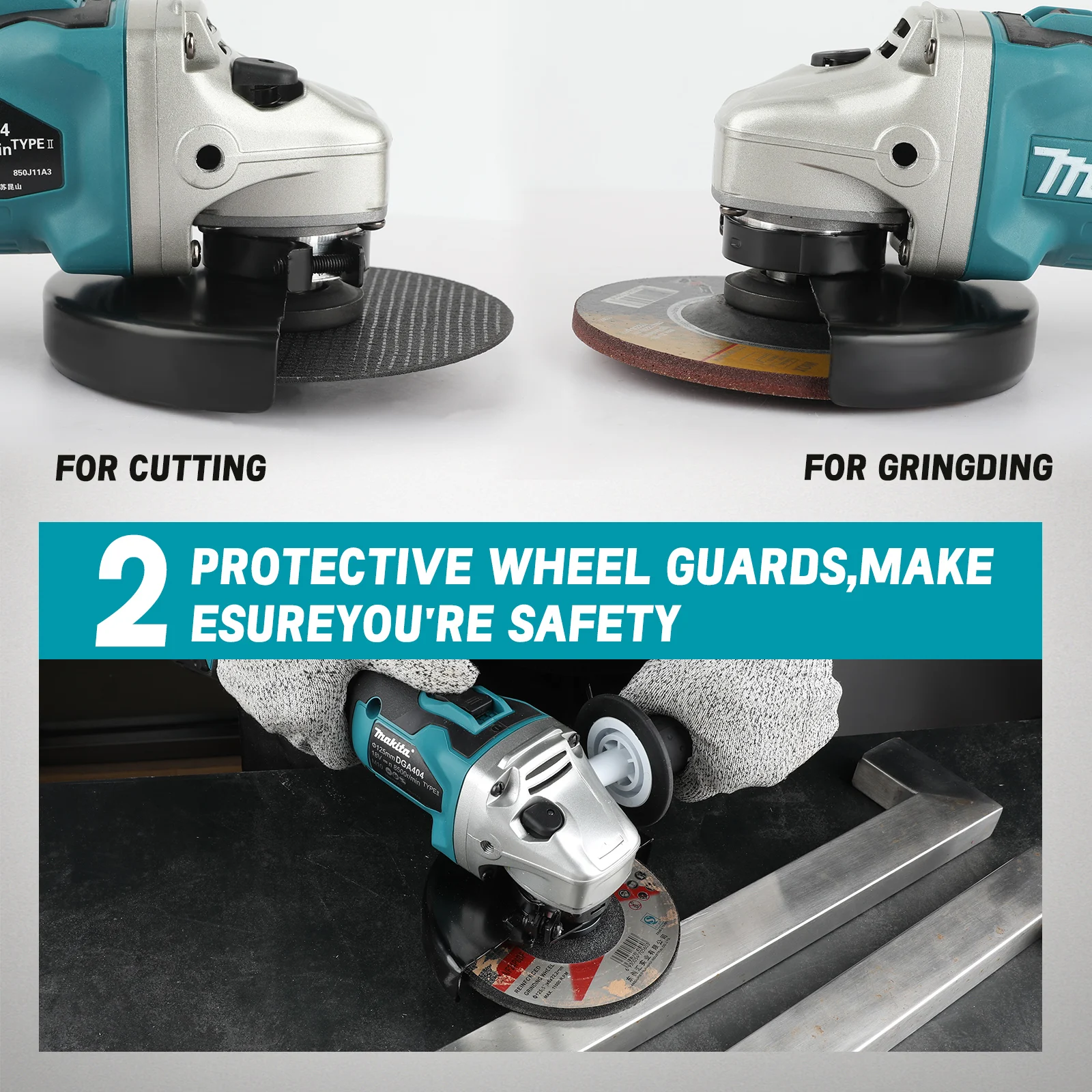 DGA404 100/125mm Brushless Lit - Brushless Angle Grinder Battery Powered 评论和价格