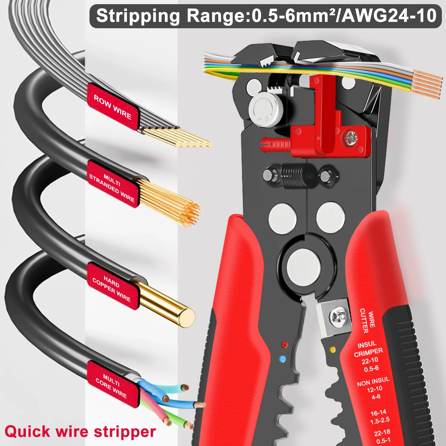 HS-D1 Self-Adjusting Wire Stri - Automatic Wire Stripper Cutter 评论和价格